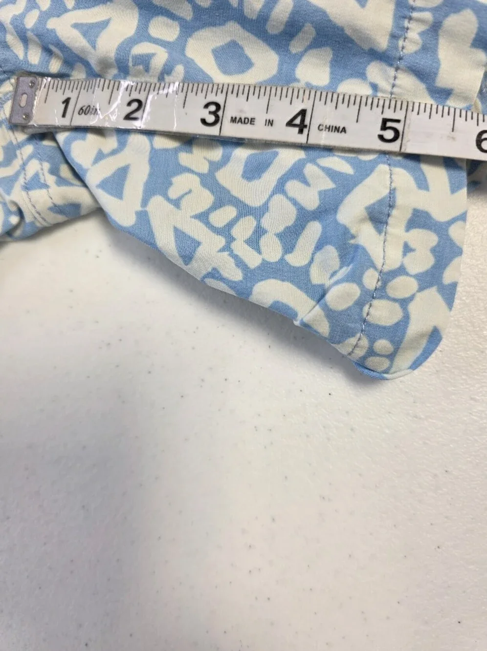 Chubbies Men's 2XL‎ Blue White Geometric Swim Trunks Shorts 5.5